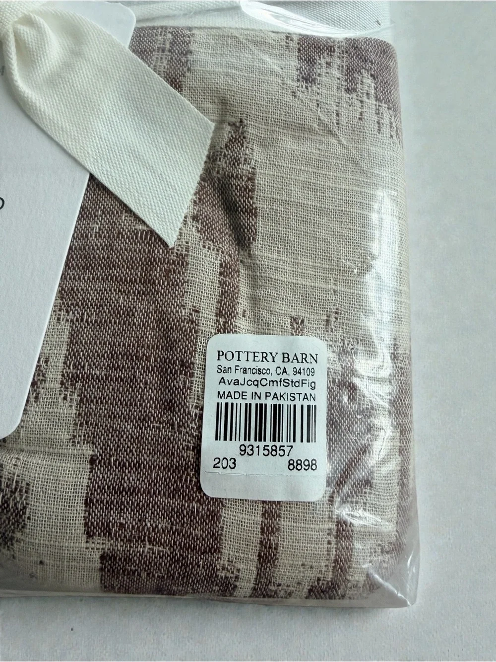 Pottery Barn Ikat Jacquard standard sham 26